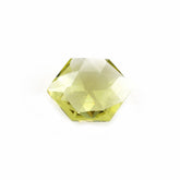 LEMON QUARTZ ROSE CUT BRIOLETTE HEXAGON 8.50X6.50MM 1.05 Cts.