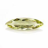 LEMON QUARTZ CHECKER CUT MARQUISE 25X8MM 5.90 Cts.