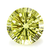 LEMON QUARTZ CONCAVE SPLENDOR CUT ROUND (DES#74) 16MM 12.80 Cts.