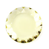 LEMON QUARTZ CONCAVE ROUND FLAT COIN 15MM 6.02 Cts.