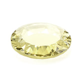 LEMON QUARTZ CONCAVE ROUND FLAT COIN 15MM 6.02 Cts.
