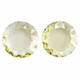 LEMON QUARTZ CONCAVE ROUND FLAT COIN 12MM 3.85 Cts.