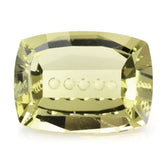 LEMON QUARTZ BUBBLE LINE CUSHION 16X12MM 10.12 Cts.
