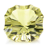 LEMON QUARTZ CONCAVE NINETY CUT CUSHION 15MM 12.41 Cts.