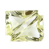 LEMON QUARTZ OCTAGON CABS WITH CARVED BELT (FULL DRILL) 12X10MM 4.20 Cts.