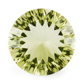 LEMON QUARTZ CONCAVE CUT ROUND 14MM 7.55 Cts.