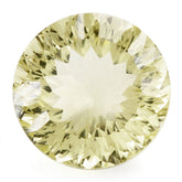 LEMON QUARTZ CONCAVE CUT ROUND 15MM 11.94 Cts.
