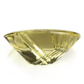 LEMON QUARTZ FLAT BUFFTOP LIGHTENING OVAL 20X15MM 14.03 Cts.
