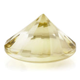 LEMON QUARTZ BUFFTOP ROUND WITH TWISTED CONCAVE 15MM 10.00 Cts.