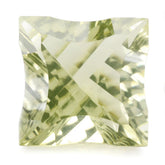 LEMON QUARTZ CONCAVE NINETY CUT SQUARE 12MM 6.78 Cts.