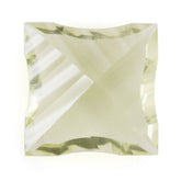 LEMON QUARTZ CONCAVE NINETY CUT SQUARE 12MM 6.78 Cts.