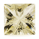 LEMON QUARTZ CHECKER TOP PRINCESS CUT BACK LAZER CUT SQUARE (LITE) 12MM 7.92 Cts.