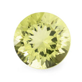 LEMON QUARTZ CONCAVE CUT ROUND 9MM 2.87 Cts.