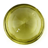 LEMON QUARTZ BUFFTOP CONCAVE STEP CUT BACK ROUND 15MM 9.93 Cts.