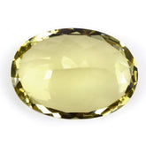 LEMON QUARTZ CUT OVAL (GREEN GOLD) 25X18MM 28.50 Cts.