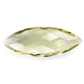 LEMON QUARTZ BRIOLETTE MARQUISE (GREEN GOLD) 41.50X15.50MM 25.34 Cts.