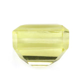 LEMON QUARTZ CUT OCTAGON (TWO FULL DRILL) (GREEN GOLD) 9X7MM 3.41 Cts.