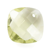 LEMON QUARTZ BRIOLETTE CUSHION (FULL DRILL) (GREEN GOLD) 10MM 2.65 Cts.