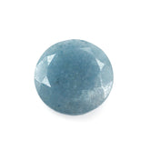 MILKY BLUE QUARTZ BOTH SIDE TABLE CUT ROUND 12MM 3.90 Cts.