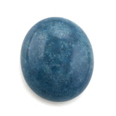 MILKY BLUE QUARTZ OVAL CAB 25X21MM 38.41 Cts.