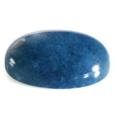MILKY BLUE QUARTZ OVAL CAB 24X18MM 28.55 Cts.
