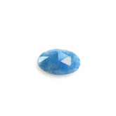 MILKY BLUE QUARTZ ROSE CUT OVAL CAB 5X3MM 0.18 Cts.