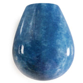 MILKY BLUE QUARTZ PLAIN DROPS (HALF DRILL) 19X11MM 35.20 Cts.