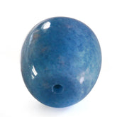 MILKY BLUE QUARTZ PLAIN DROPS (HALF DRILL) (LITE) 12X11MM 11.22 Cts.