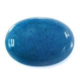 MILKY BLUE QUARTZ OVAL CAB (DARK) 14X10MM 5.85 Cts.