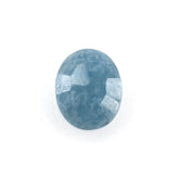 MILKY BLUE QUARTZ IRREGULAR CUT BRIOLETTE OVAL (PILLOW) 5X4MM 0.39 Cts.