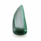 MALACHITE HORN SHAPE FANCY (HALF DRILL) 35X10MM 20.90 Cts.