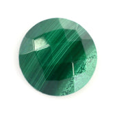 MALACHITE CHECKER ROUND CAB 10MM 5.18 Cts.