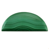 MALACHITE PLAIN D SHAPE CAB 70X32MM 104.40 Cts.
