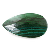MALACHITE CHECKER CUT PEAR 22X12MM 13.41 Cts.