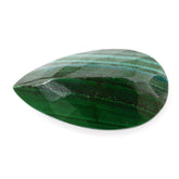 MALACHITE CHECKER CUT PEAR 22X12MM 13.41 Cts.