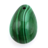 MALACHITE PLAIN DROPS (FULL DRILL 0.90MM) 12X8MM 7.33 Cts.