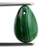 MALACHITE PLAIN DROPS (FULL DRILL 0.90MM) 12X8MM 7.33 Cts.