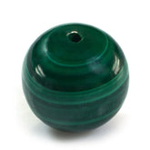 MALACHITE PLAIN ROUND BALL (HALF DRILL) 12MM 17.51 Cts.