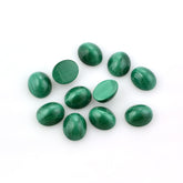 MALACHITE CAT'S EYE OVAL CAB 12x10MM 6.56 Cts.