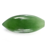 NEPHRITE JADE PLAIN RICE DROPS (HALF DRILL) 16X7MM 5.95 Cts.