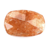 ORANGE AVENTURINE QUARTZ ROSE CUT BRIOLETTE IRREGULAR CUSHION 12X8MM 2.65 Cts.