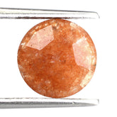 ORANGE AVENTURINE QUARTZ ROSE CUT BRIOLETTE ROUND 10MM 2.52 Cts.