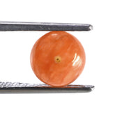 ORANGE AVENTURINE PLAIN BALLS (HALF DRILL 0.80MM) 8MM 3.83 Cts.