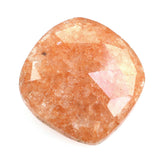 ORANGE AVENTURINE QUARTZ ROSE CUT BRIOLETTE IRREGULAR CUSHION 12X11.50MM 3.35 Cts.