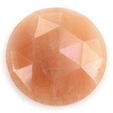 ORANGE AVENTURINE QUARTZ ROSE CUT ROUND CAB 30MM 41.45 Cts.