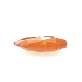 ORANGE DYED JADE ROSE CUT BRIOLETTE PEARISH 12X8MM 2.02 Cts.
