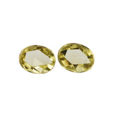 OLIVE QUARTZ ROSE CUT OVAL CAB 8X6MM 1.14 Cts.