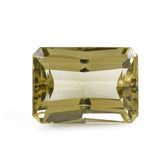 OLIVE QUARTZ RADIANT CUT WITH OCTAGON TABLE (#1) 18X13MM 16.10 Cts.