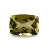 OLIVE QUARTZ BUFFTOP CUSHION 18X13MM 13.07 Cts.