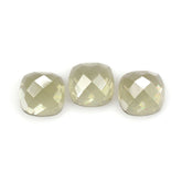 OLIVE QUARTZ CHECKER CUT CUSHION CAB 7MM 1.27 Cts.